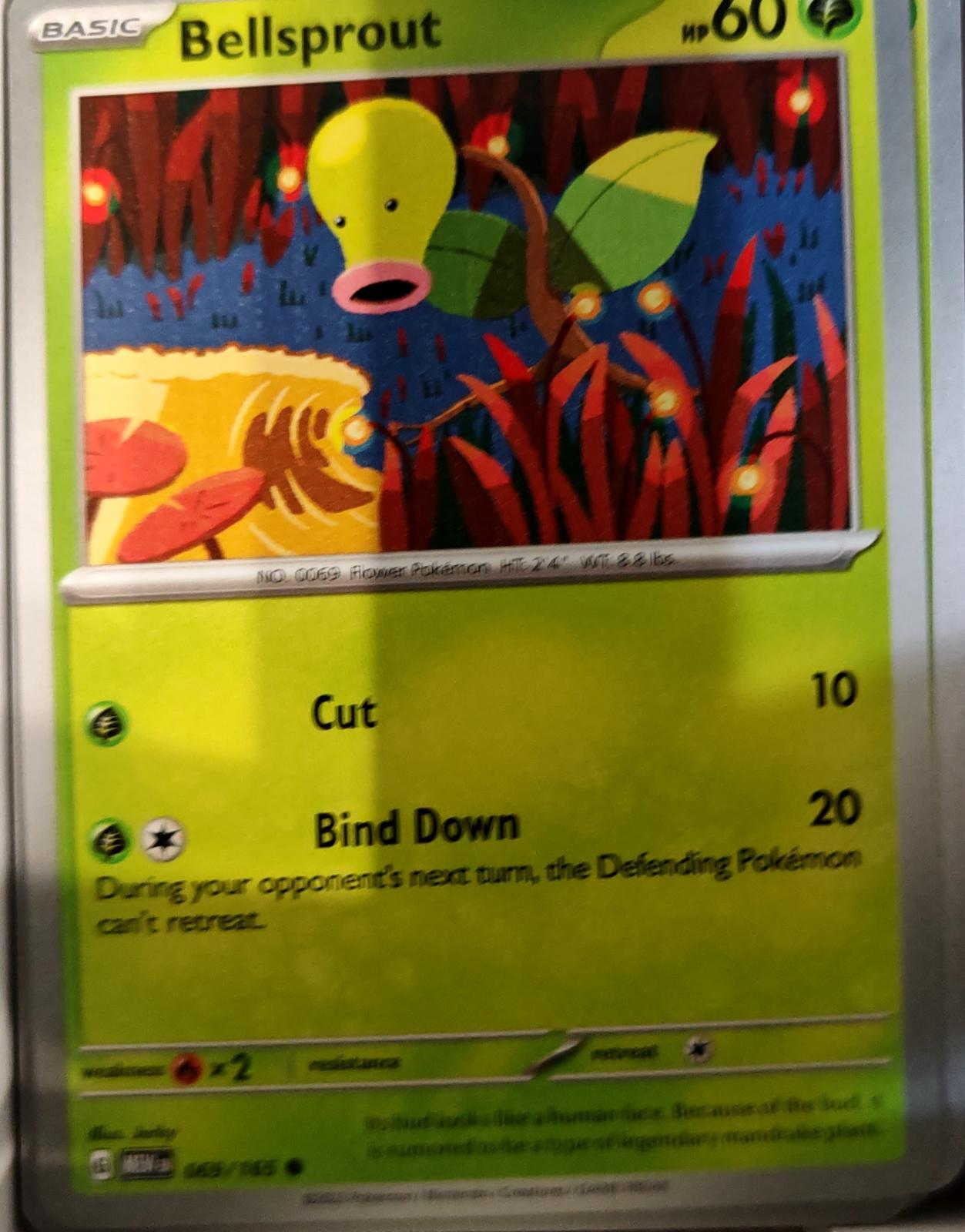 Bellsprout - 069/165 - - 151 - Pokemon - Common | AA74-37