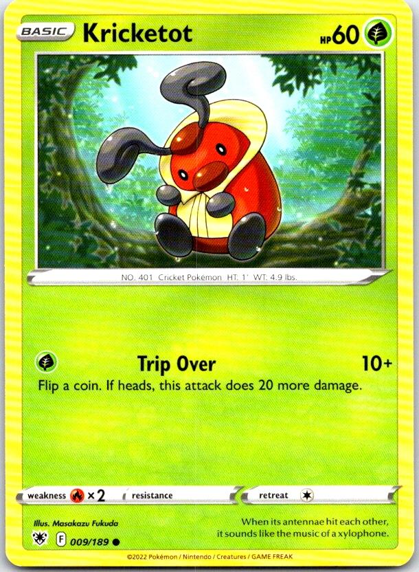 Kricketot - 009/189 - - ASTRAL RADIANCE - Pokemon - Common | AC08-4