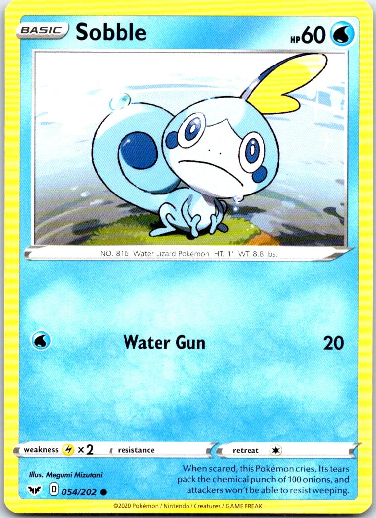 Sobble - 054/202 - - SWORD & SHIELD - Pokemon - Common | AB83-3