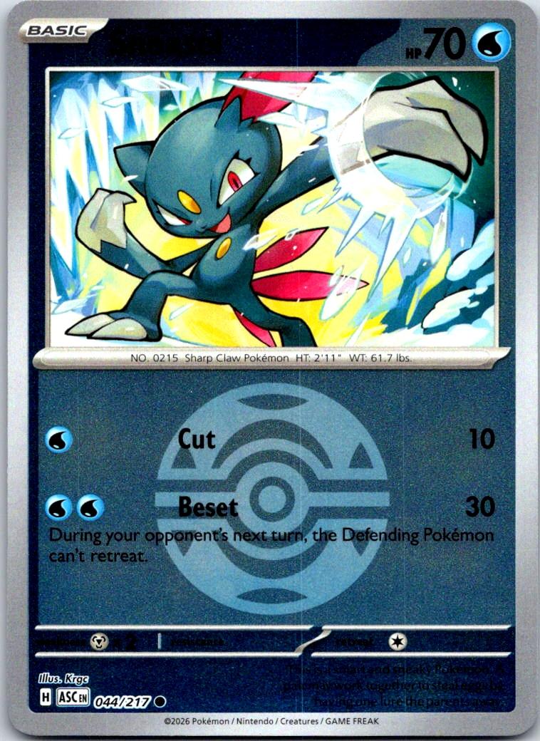 Sneasel (Dusk Ball) - 044/217 - Reverse Holo - ASCENDED HEROES - Pokemon - | AB03-27