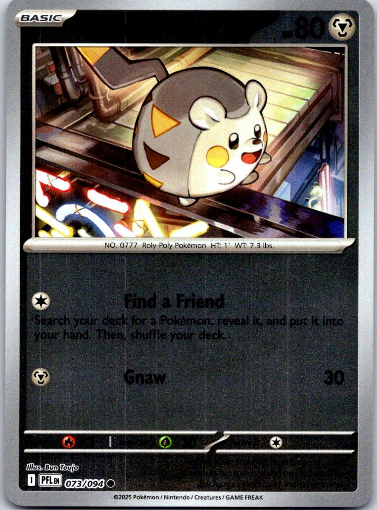 Togedemaru - 073/094 - Reverse Holo - PHANTASMAL FLAMES - Pokemon - | AA119-49
