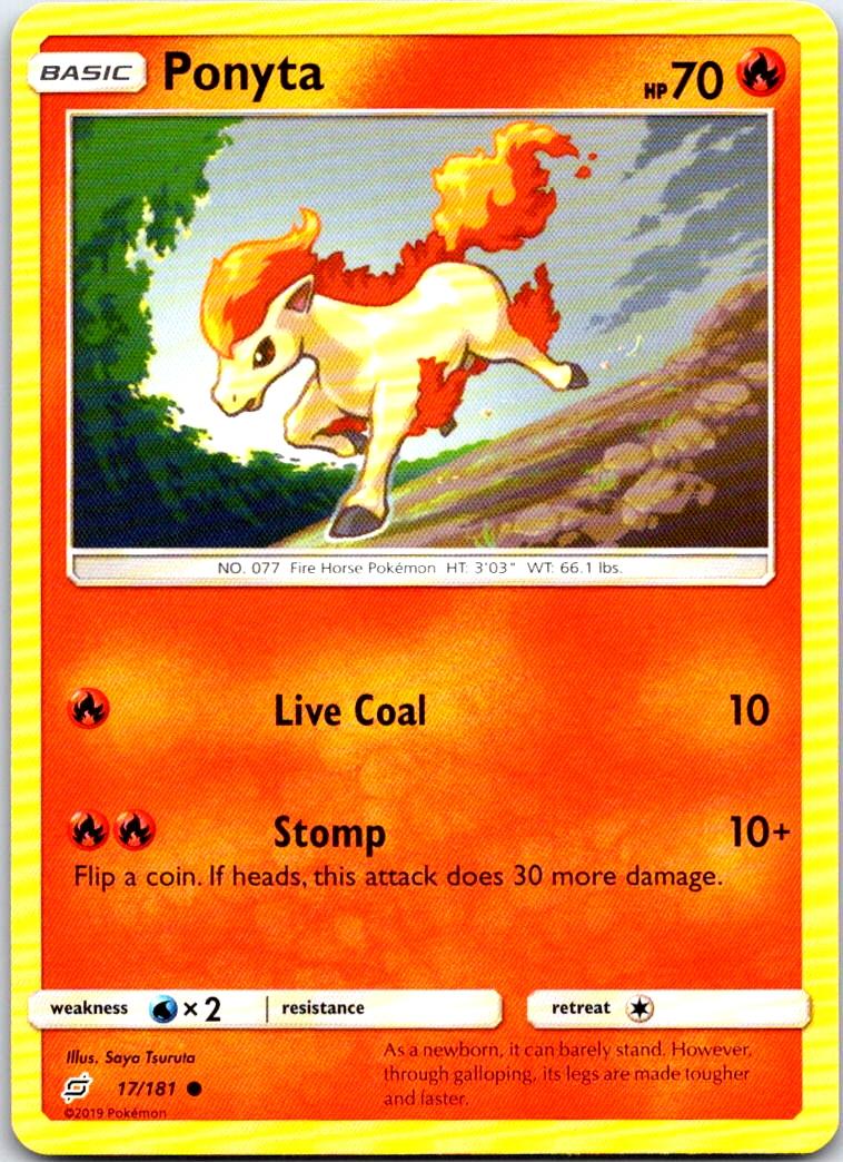 Ponyta - 17/181 - - TEAM UP - Pokemon - Common | AB74-5