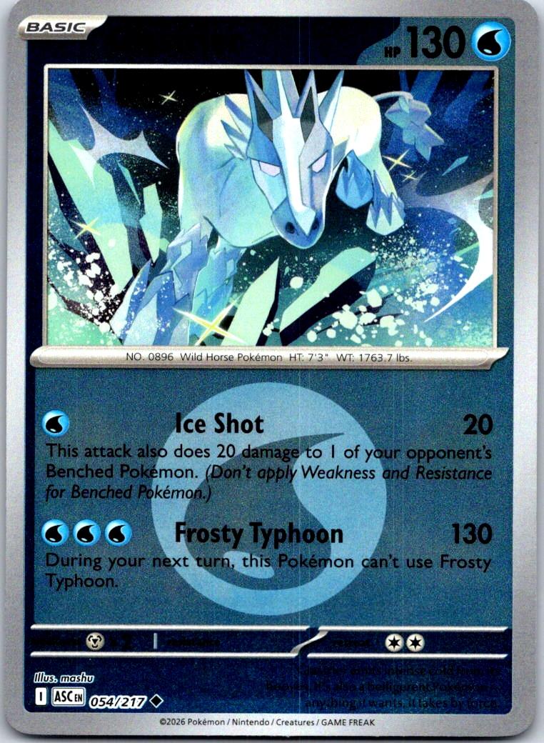Glastrier (Energy Symbol Pattern) - 054/217 - Reverse Holo - ASCENDED HEROES - Pokemon - | AB03-39