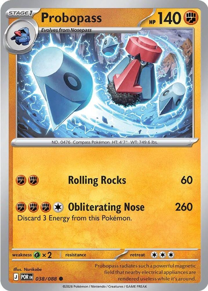 Probopass - 038/088 - Reverse Holo - PERFECT ORDER - Pokemon - Common | AA19-15
