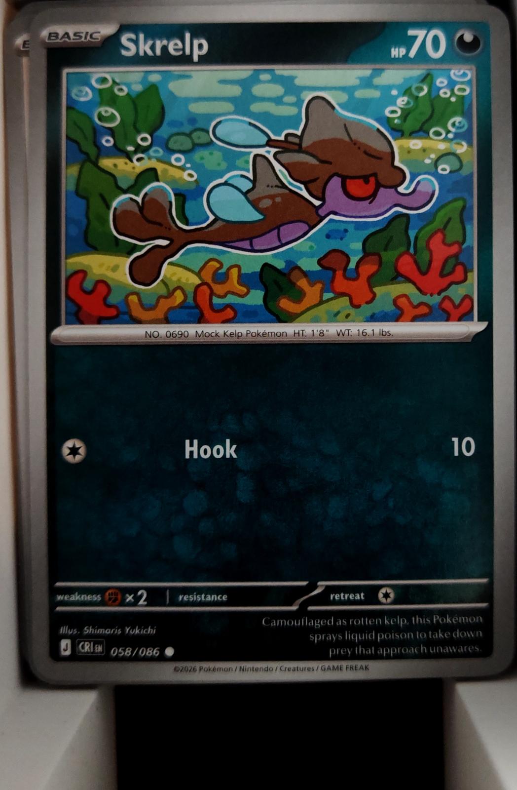 Skrelp - 058/086 - - CHAOS RISING - Pokemon - Common | AA42-40