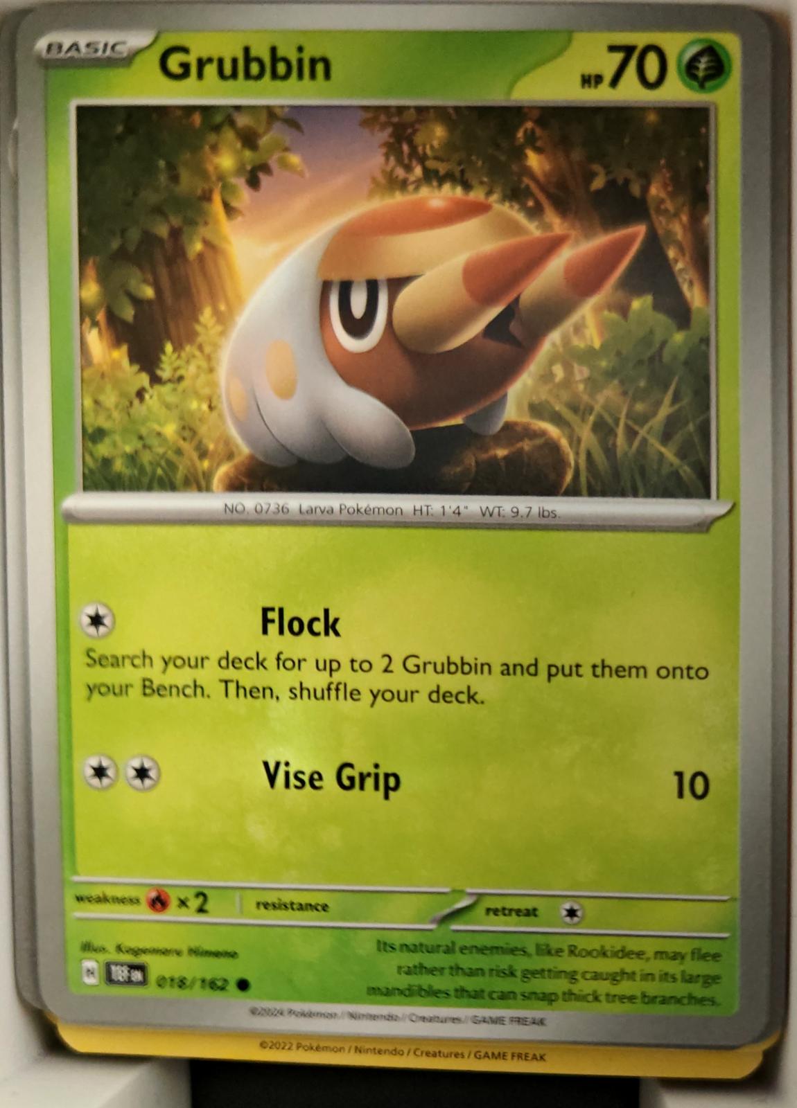 Grubbin - 018/162 - - TEMPORAL FORCES - Pokemon - Common | AA21-68