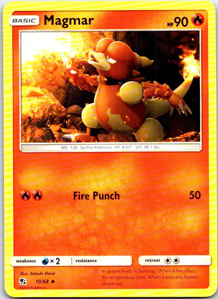 Magmar - 10/68 - - HIDDEN FATES - Pokemon - Uncommon | AB58-20