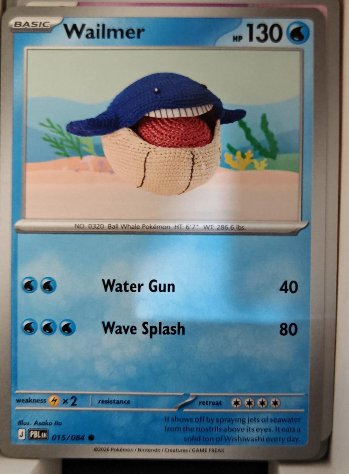 Wailmer - 015/084 - - PITCH BLACK - Pokemon - Common | AA18-55
