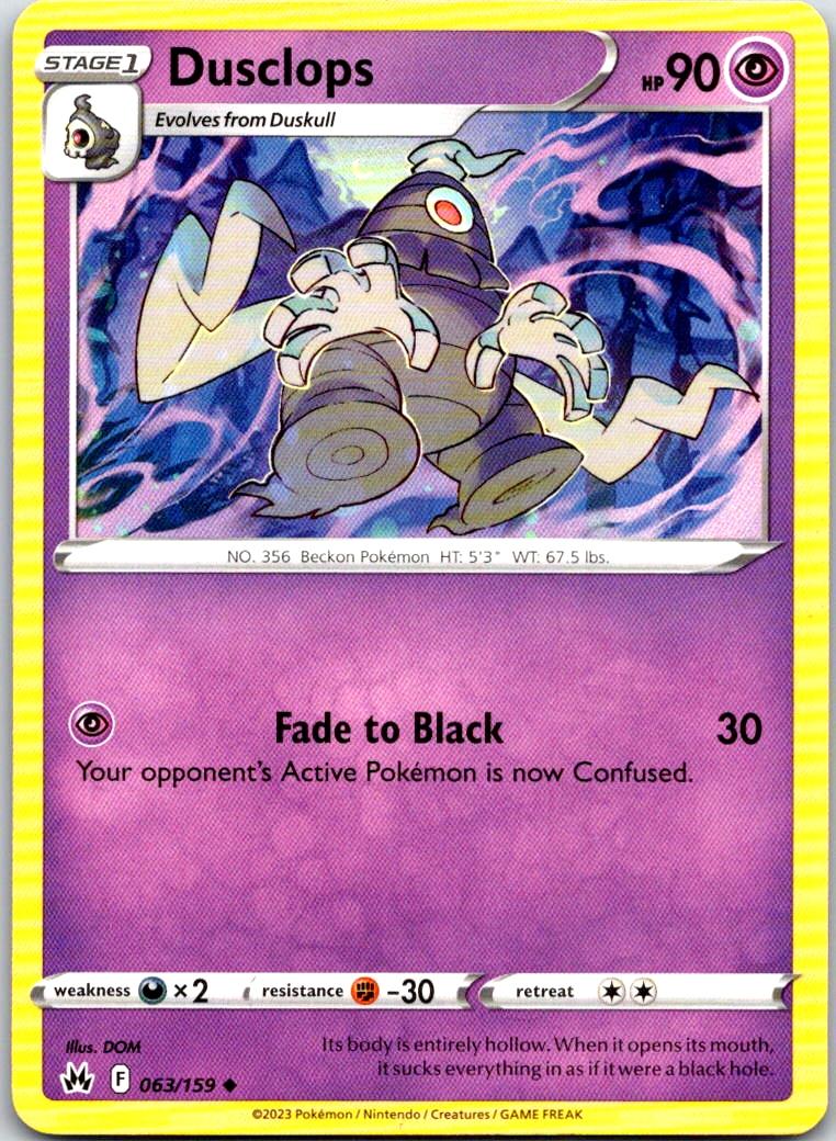 Dusclops - 063/159 - - CROWN ZENITH - Pokemon - Uncommon | AB09-35
