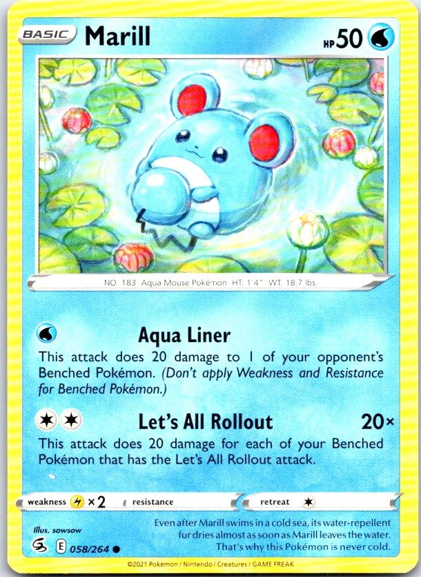 Marill - 058/264 - - FUSION STRIKE - Pokemon - Common | AC03-29
