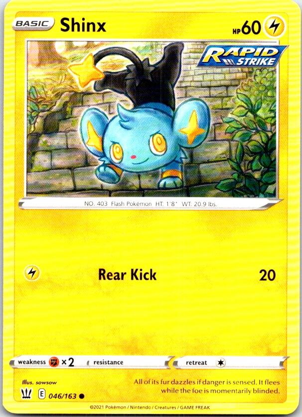 Shinx - 046/163 - - BATTLE STYLES - Pokemon - Common | AB98-45