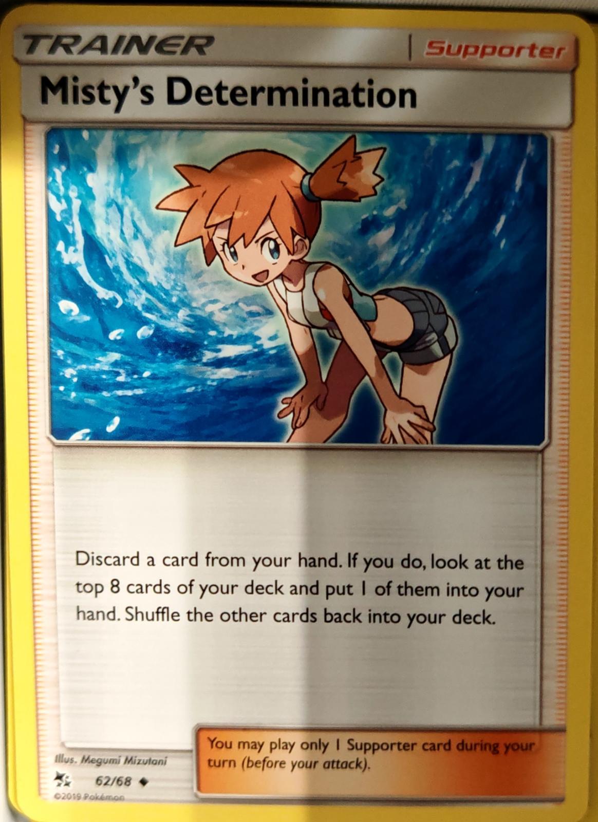 Misty's Determination - 62/68 - - HIDDEN FATES - Pokemon - Uncommon | AA70-19