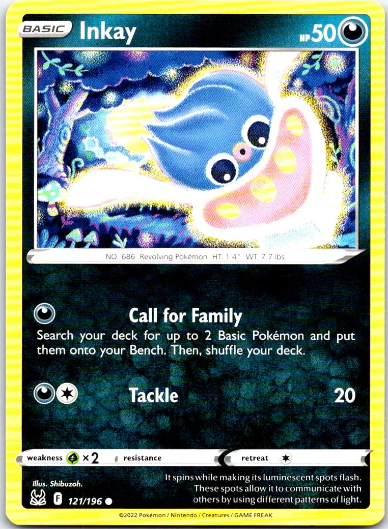 Inkay - 121/196 - - LOST ORIGIN - Pokemon - Common | AB20-19