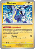 Miraidon - 028/084 - Reverse Holo - PITCH BLACK - Pokemon - Rare | AA35-25