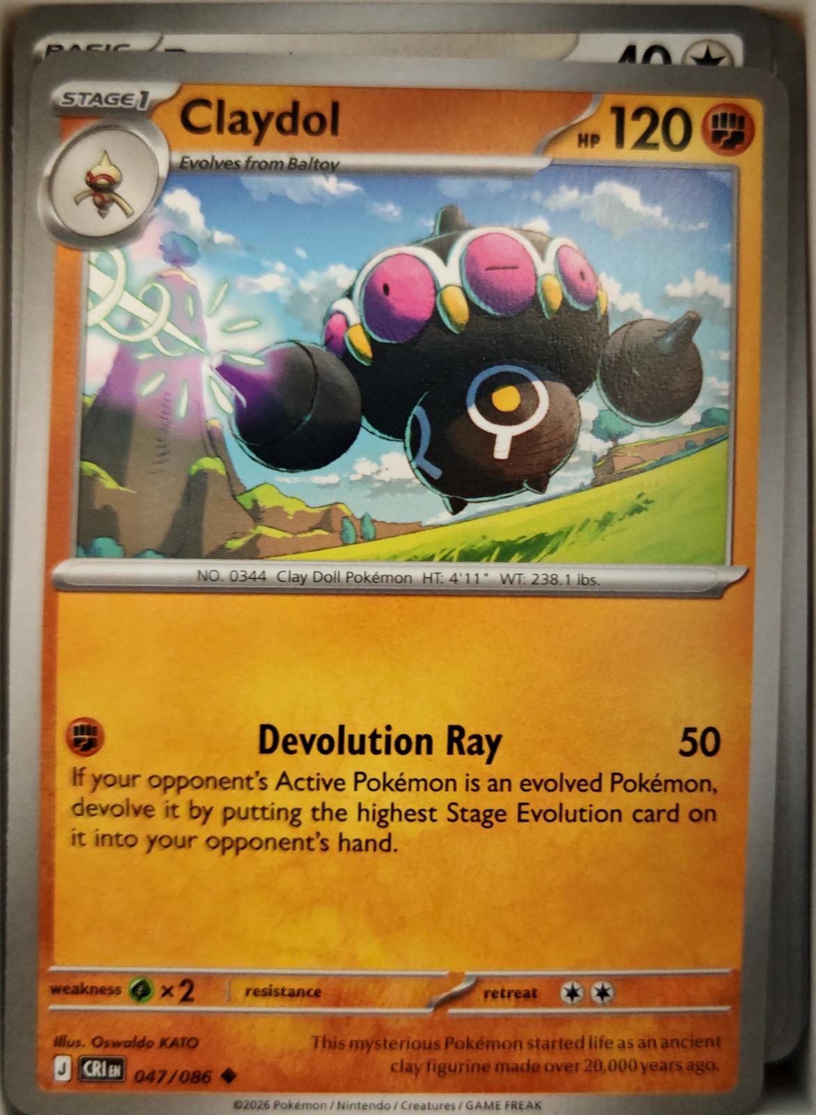 Claydol - 047/086 - - CHAOS RISING - Pokemon - Uncommon | AA09-91