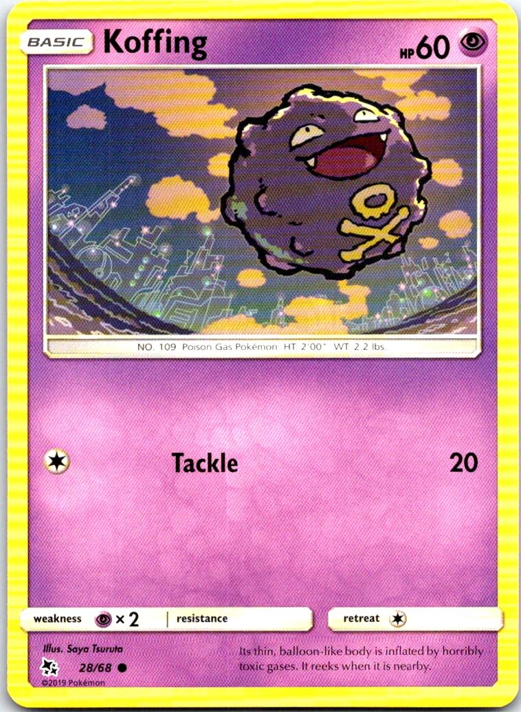 Koffing - 28/68 - - HIDDEN FATES - Pokemon - Common | AB20-16