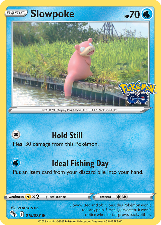 Slowpoke - 019/078 - - POKEMON GO - Pokemon - Common | AA90-12