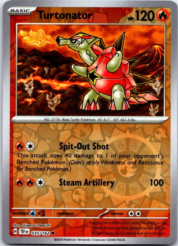 Turtonator - 035/162 - Reverse Holo - TEMPORAL FORCES - Pokemon - | AC11-1
