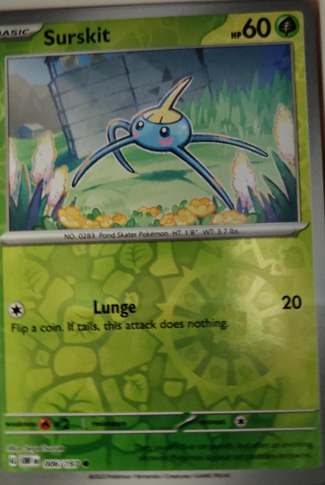 Surskit - 006/197 - Reverse Holo - OBSIDIAN FLAMES - Pokemon - Common | AA20-29