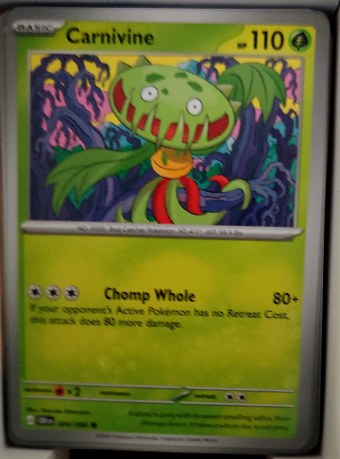 Carnivine - 004/086 - - CHAOS RISING - Pokemon - Common | AA45-54