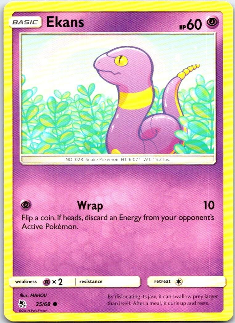 Ekans - 25/68 - - HIDDEN FATES - Pokemon - Common | AB58-4