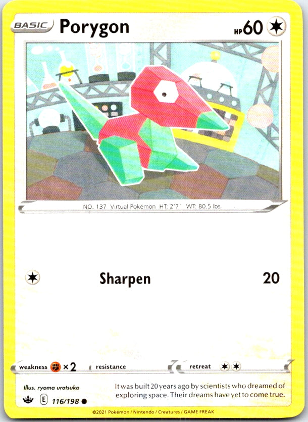 Porygon - 116/198 - - CHILLING REIGN - Pokemon - Common | AB98-48