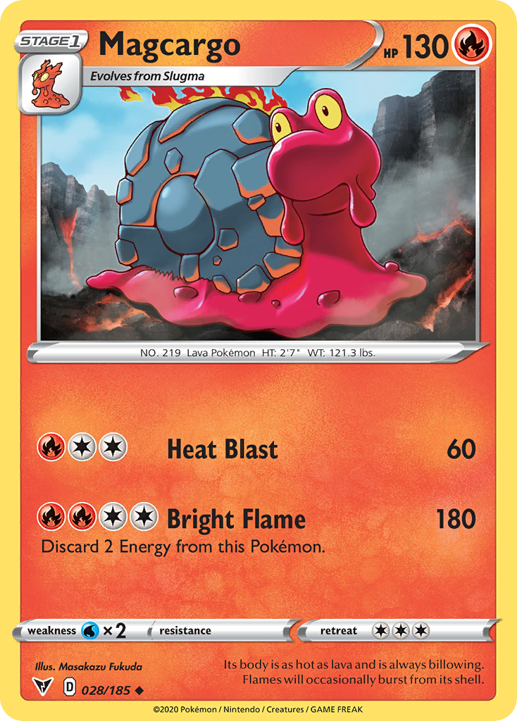Magcargo - 028/185 - - VIVID VOLTAGE - Pokemon - Uncommon | AA67-1