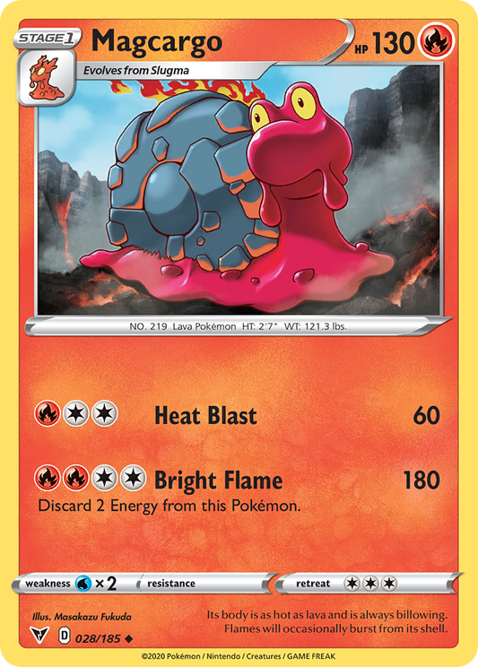 Magcargo - 028/185 - - VIVID VOLTAGE - Pokemon - Uncommon | AA67-1