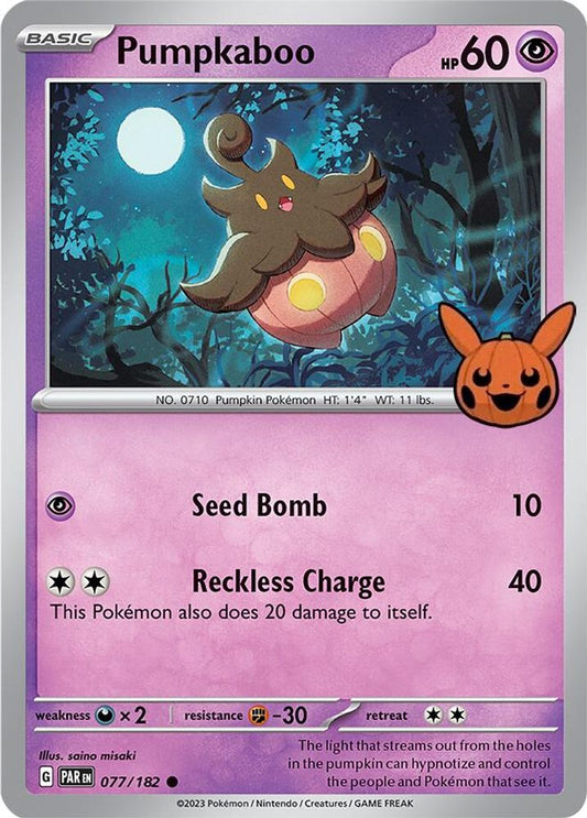 Pumpkaboo - 077/182 - - TRICK OR TRADE BOOSTER 2024 - Pokemon - Common | AA39-26