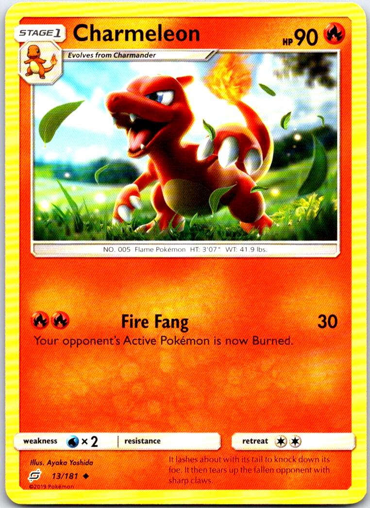 Charmeleon - 13/181 - - TEAM UP - Pokemon - Uncommon | AB74-7