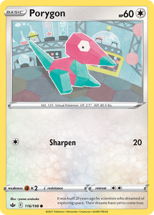Porygon - 116/198 - - CHILLING REIGN - Pokemon - Common | AA58-20
