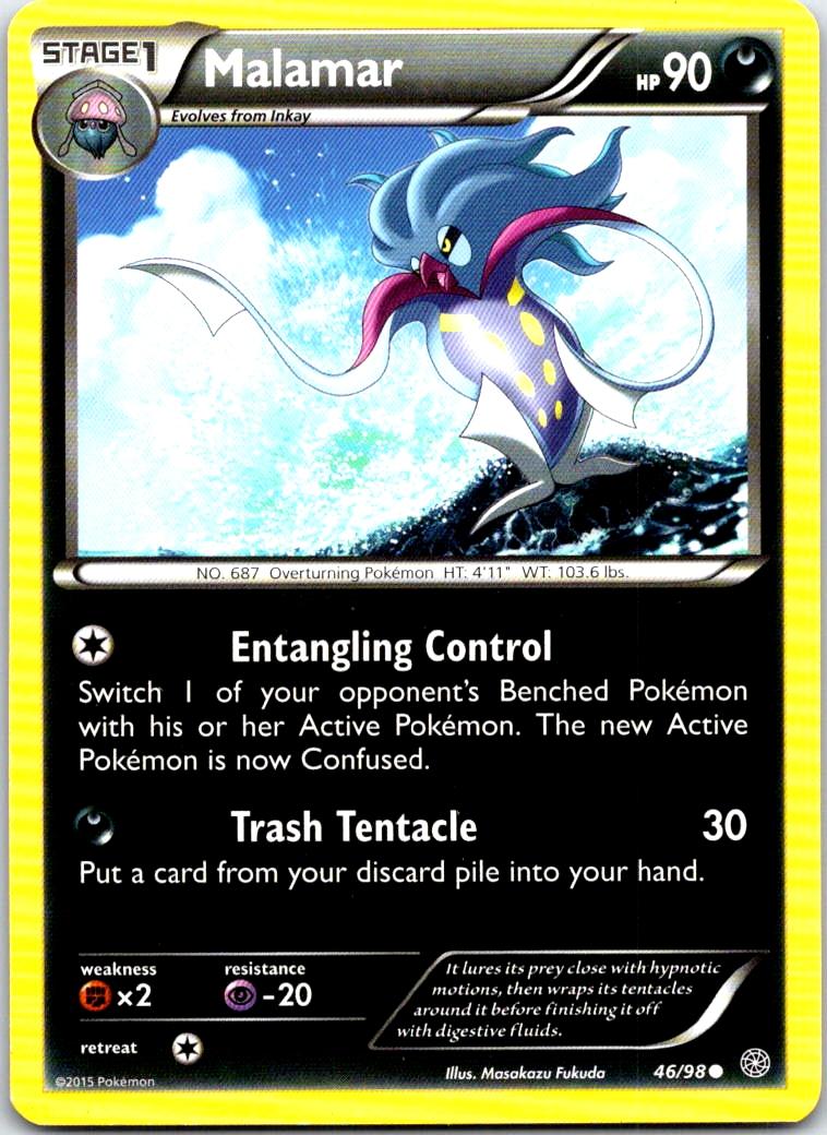 Malamar - 46/98 - - ANCIENT ORIGINS - Pokemon - Common | AB75-3