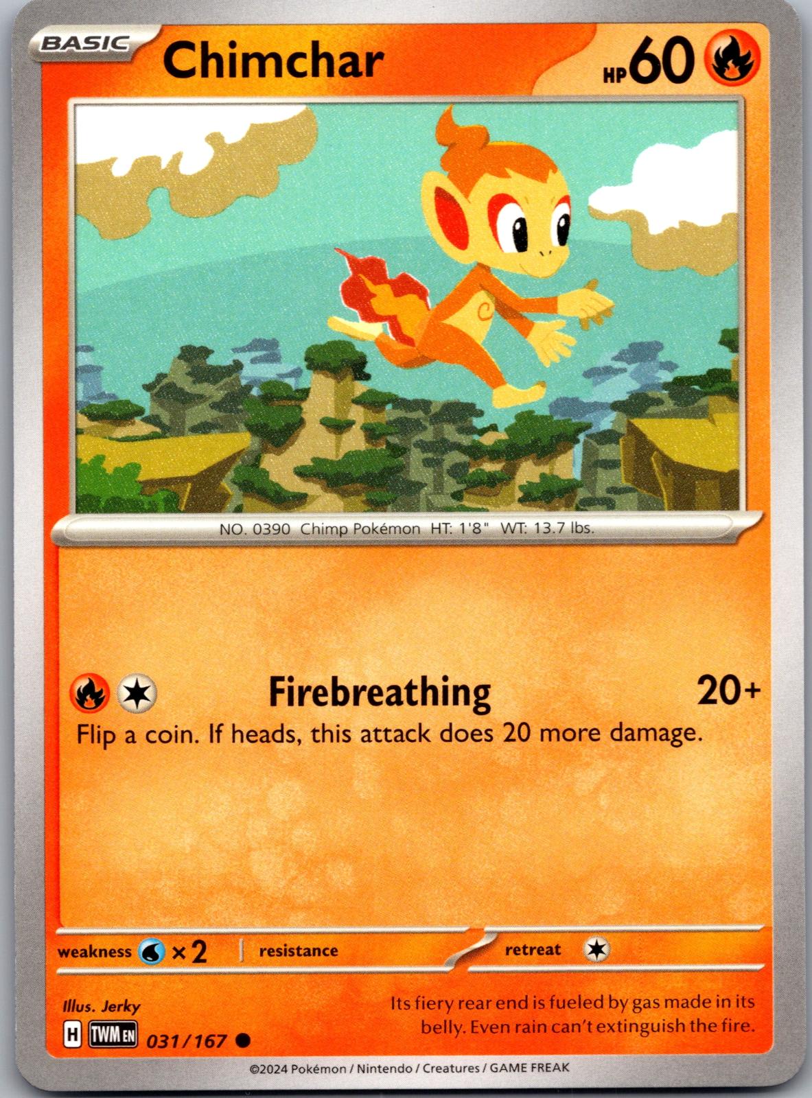 Chimchar - 031/167 - - TWILIGHT MASQUERADE - Pokemon - Common | AA88-28