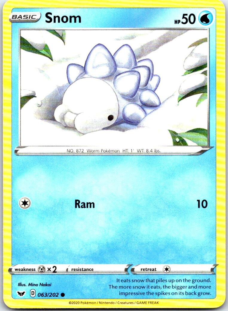 Snom - 063/202 - - SWORD & SHIELD - Pokemon - Common | AB78-27