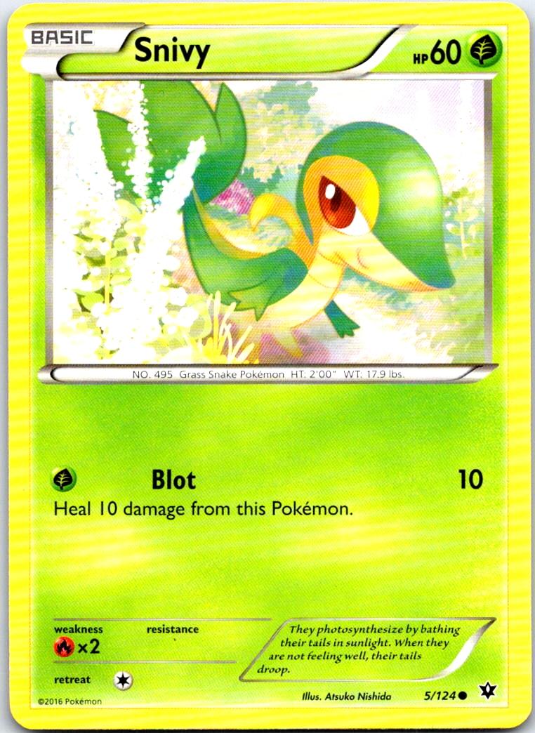 Snivy - 5/124 - - FATES COLLIDE - Pokemon - Common | AB75-1