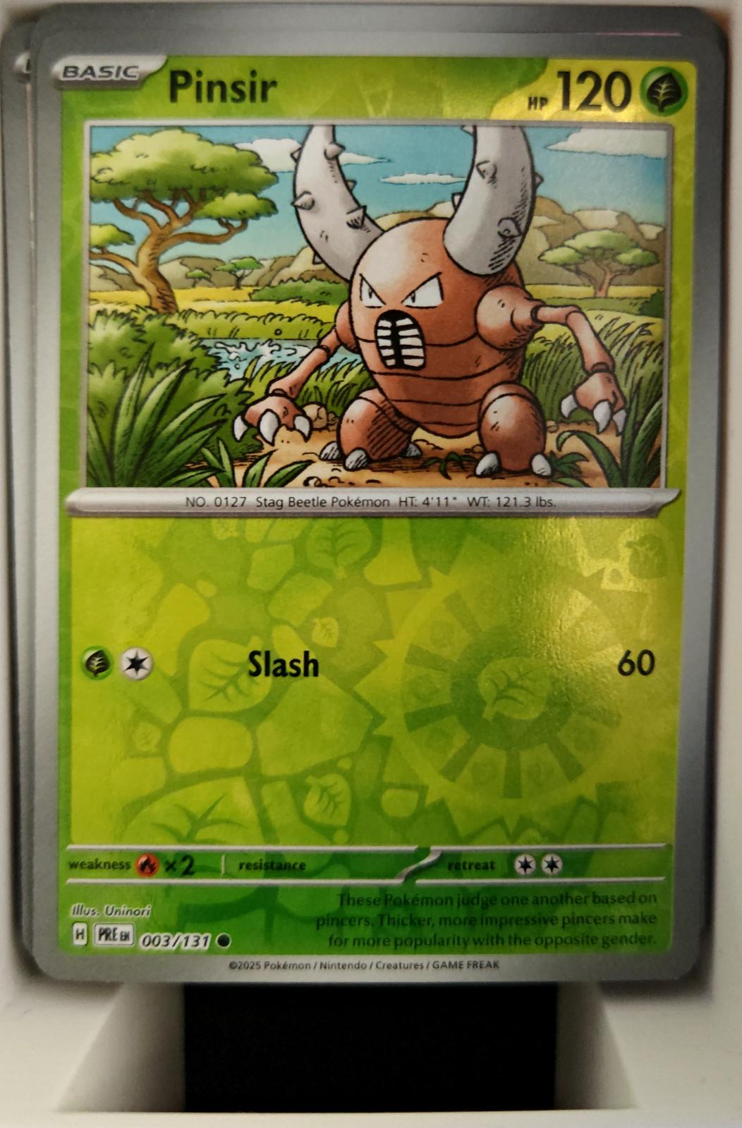Pinsir - 003/131 - Reverse Holo - PRISMATIC EVOLUTIONS - Pokemon - | AA26-94