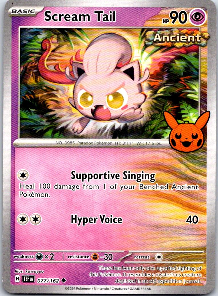 Scream Tail - 077/162 - - TRICK OR TRADE BOOSTER 2024 - Pokemon - | AB11-29