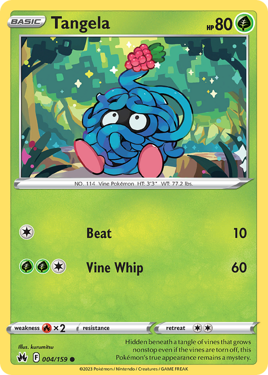 Tangela - 004/159 - - CROWN ZENITH - Pokemon - Common | AA93-11
