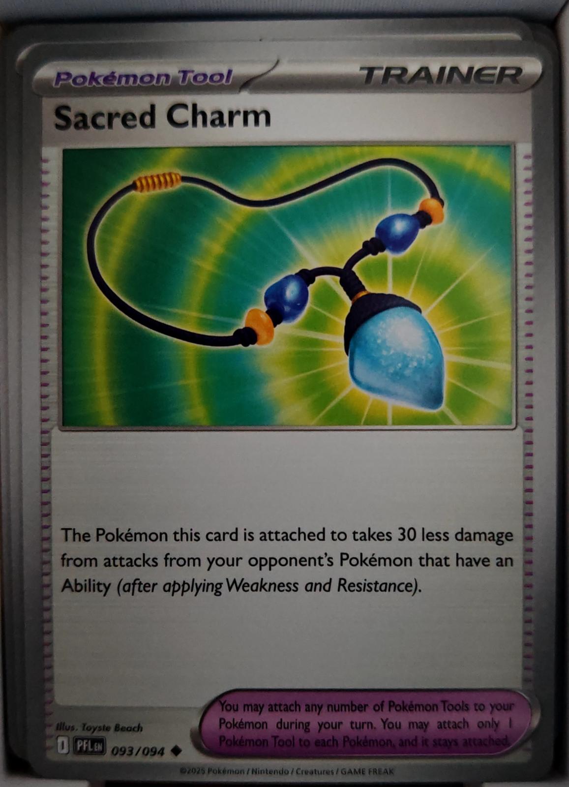 Sacred Charm - 093/094 - - PHANTASMAL FLAMES - Pokemon - Uncommon | AA60-39