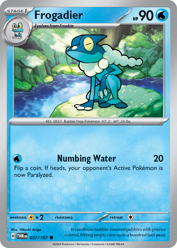 Frogadier - 057/167 - - TWILIGHT MASQUERADE - Pokemon - Common | AA79-1