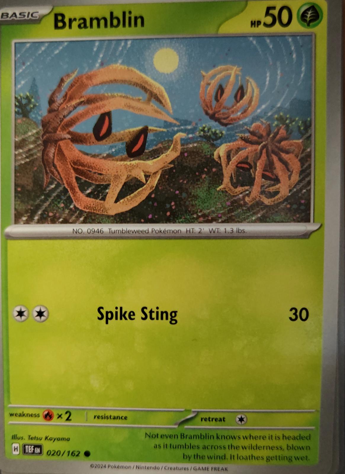 Bramblin - 020/162 - - TEMPORAL FORCES - Pokemon - Common | AA24-64