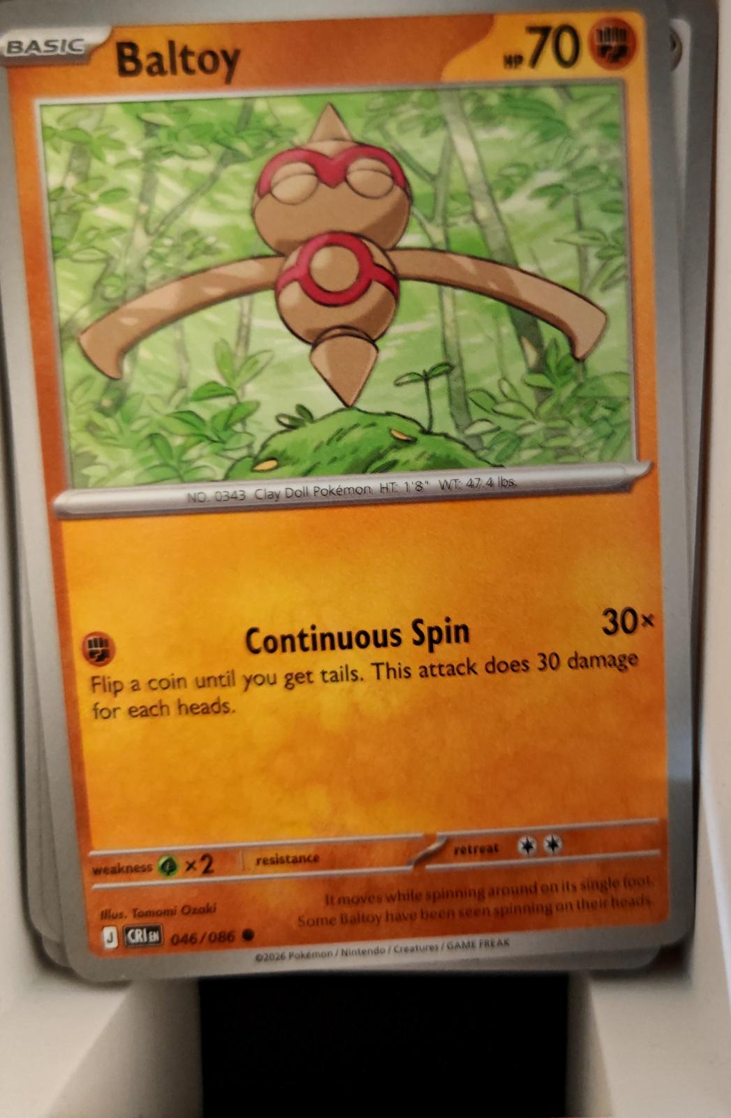 Baltoy - 046/086 - - CHAOS RISING - Pokemon - Common | AA23-85