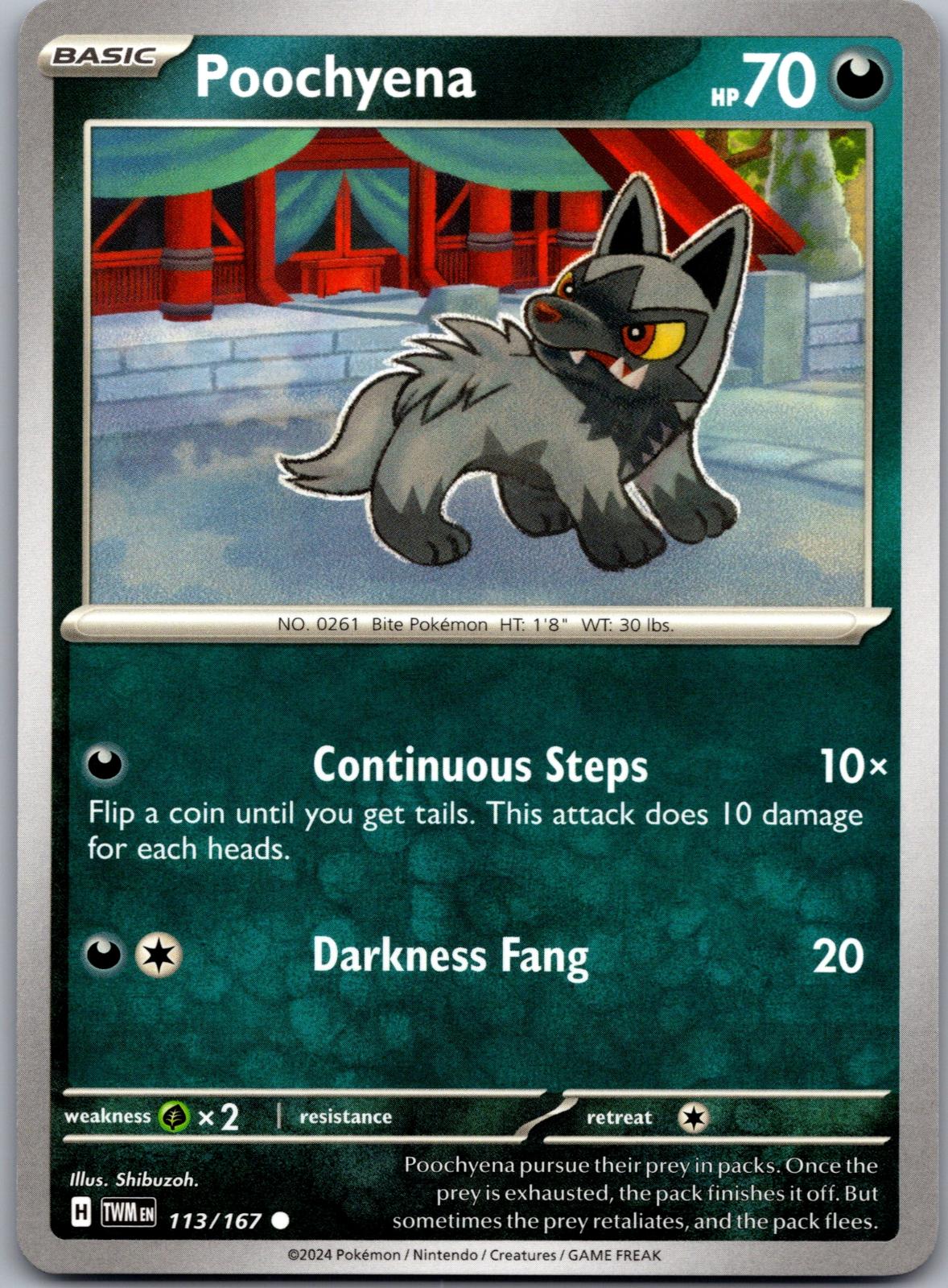Poochyena - 113/167 - - TWILIGHT MASQUERADE - Pokemon - Common | AA87-27