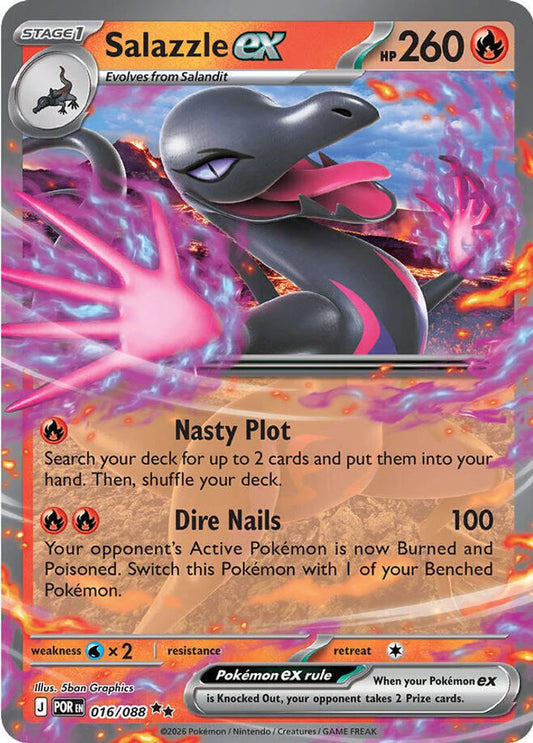Salazzle ex - 016/088 - Holo - PERFECT ORDER - Pokemon - Double Rare | AA33-13