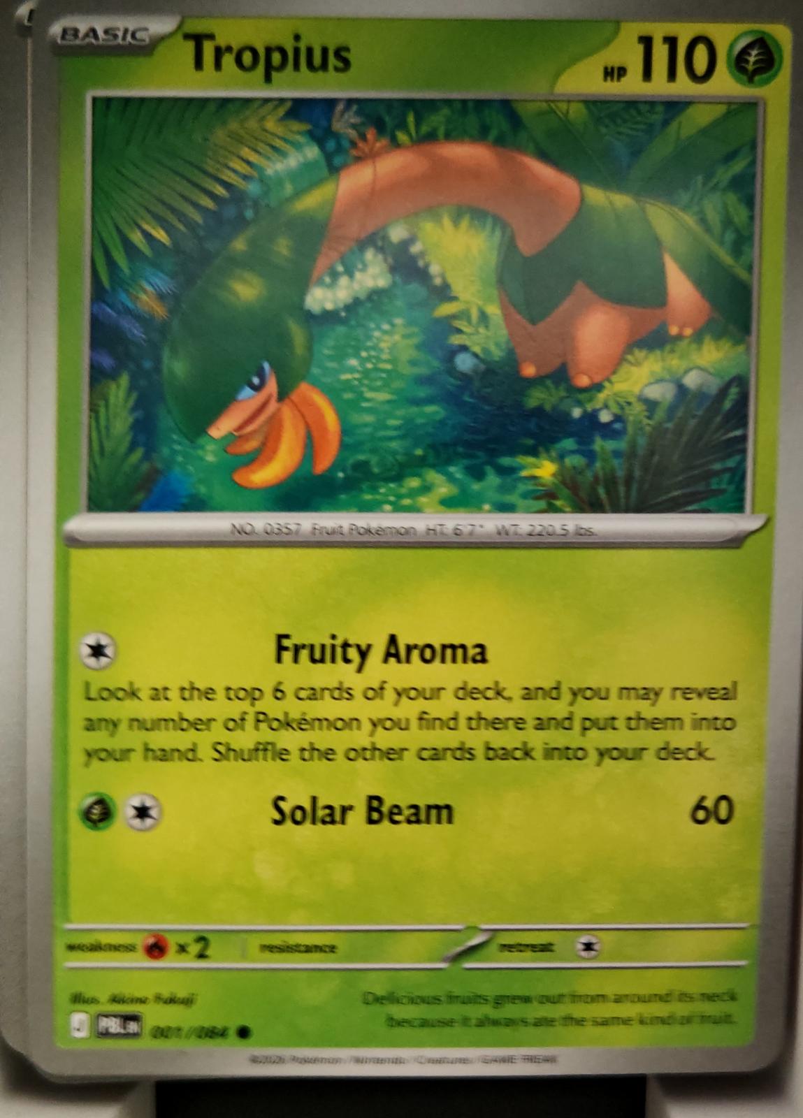 Tropius - 001/084 - - PITCH BLACK - Pokemon - Common | AA16-50