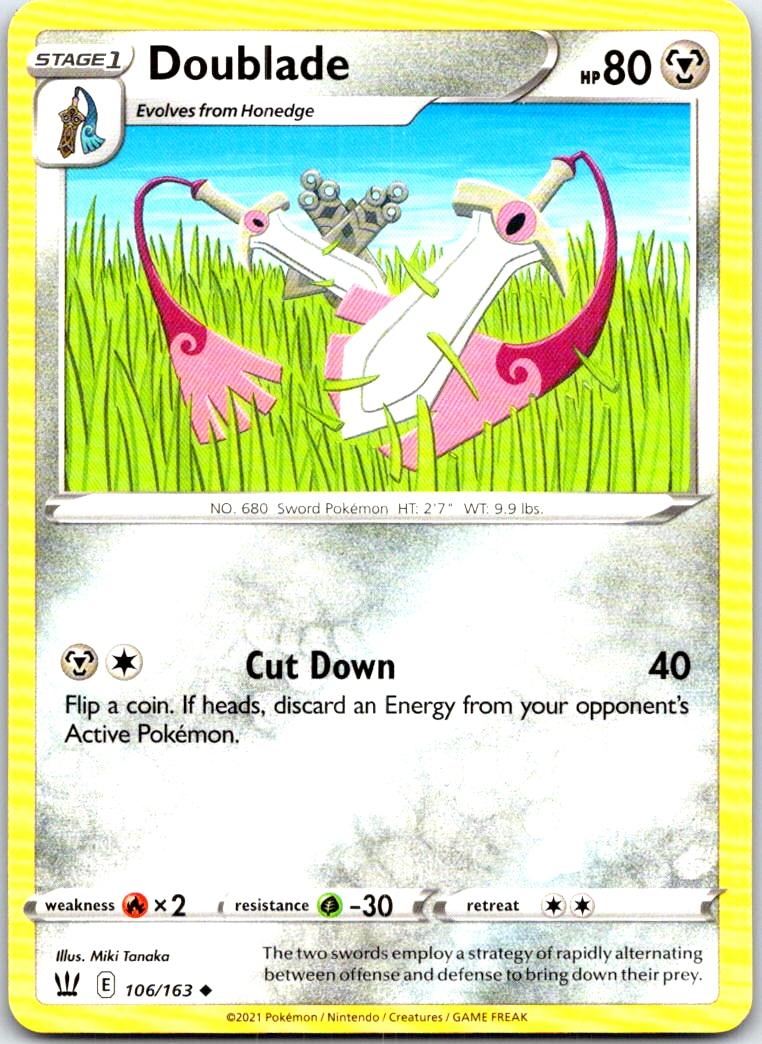 Doublade - 106/163 - - BATTLE STYLES - Pokemon - Uncommon | AB97-37