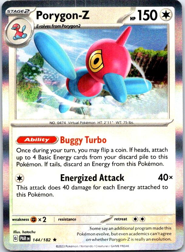 Porygon-Z - 144/182 - Holo - PARADOX RIFT - Pokemon - Rare | AB99-7