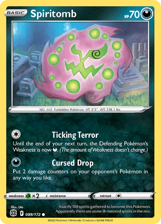 Spiritomb - 089/172 - - BRILLIANT STARS - Pokemon - Common | AA73-23