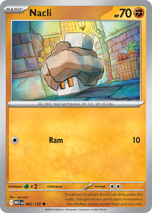 Nacli - 082/132 - - MEGA EVOLUTION - Pokemon - Common | AA45-11