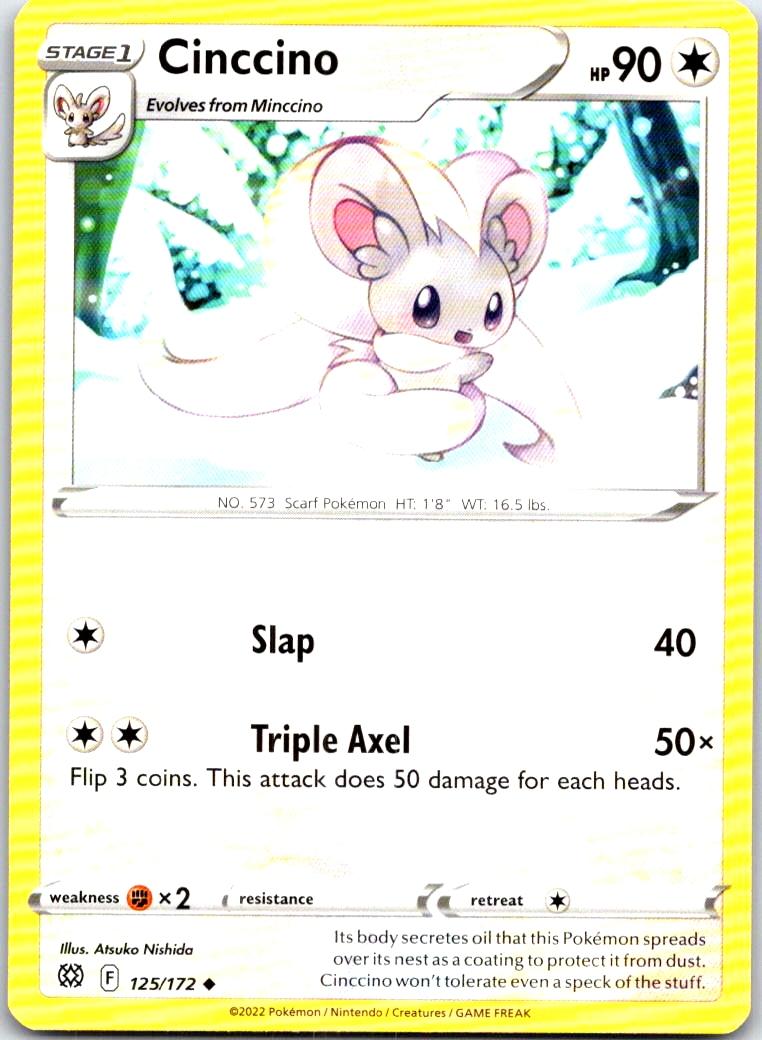 Cinccino - 125/172 - - BRILLIANT STARS - Pokemon - Uncommon | AB67-24